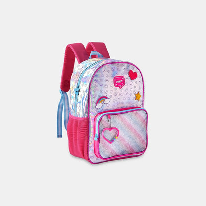 Mochila Kids Holográfica Rosa